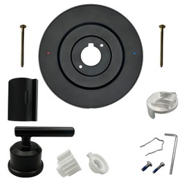PlumFix Shower Handle Replacement for Moen 2510/2520/2570/2590 Bathtub Valve, Bath Tub Trim Kit for Single Handle Set (Matte Black)