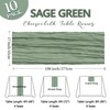 Heneger 10 Pack 17 x 108 Inch Sage Green Table