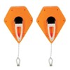 Zimpty 2PCS Keson P100 Octoganal Chalk Line Reel, 1.5mm String,
