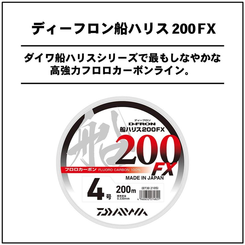 DAIWA Floro Line Deflon Ship Harris 200FX No. 12 68.6