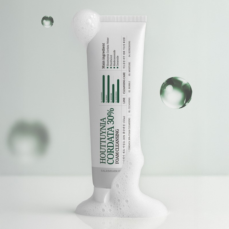 Household White Paper Zero Houttuynia cordata 30% foam cleansing 150ml