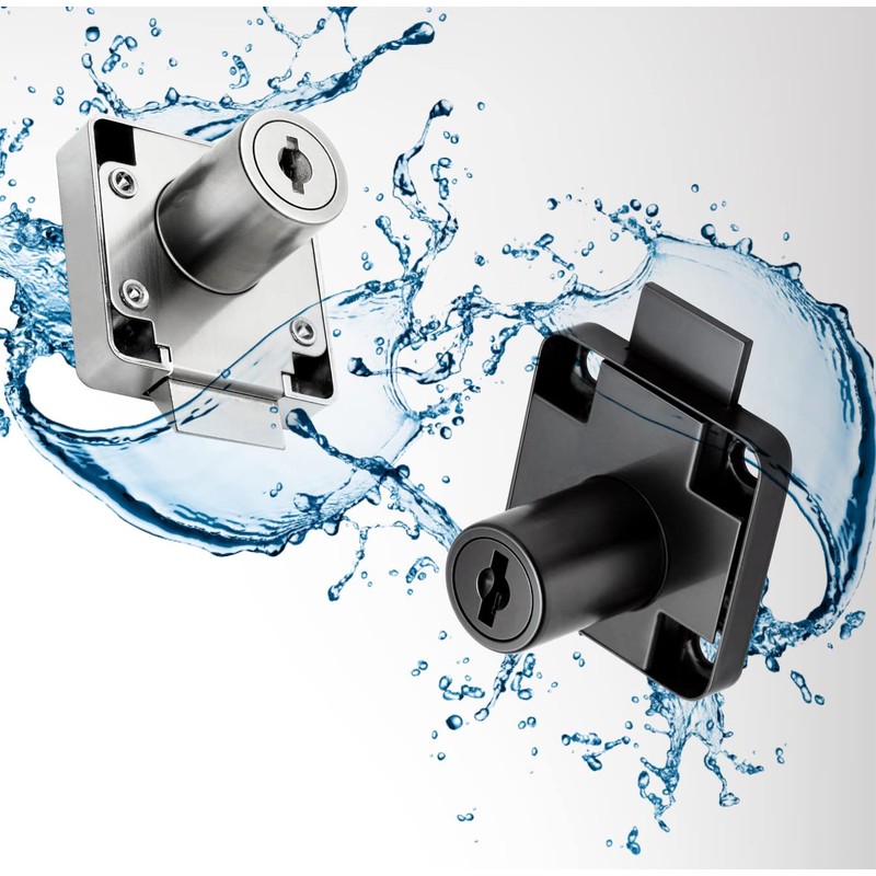 Litensh Cam Lock with Key Alike, Security Cabinet Lock Cupboard