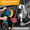 Kihoplly Cordless Car Buffer Polisher - 6-Speed 5500RPM with 2×1500mAh