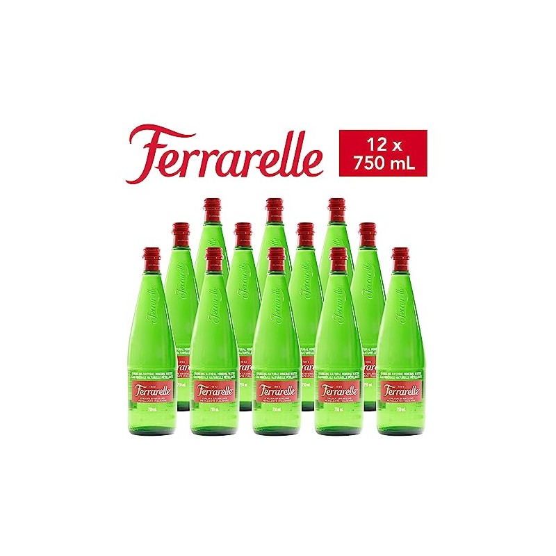 Ferrarelle - Sparkling Natural Mineral Water - 750 mL (12