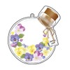 Hagoromo Acrylic Makeup Cover #Pansy Pot No.82305