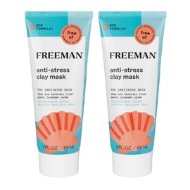 Anti-Stress Clay Mask for Irritated Skin with Dead Sea Minerals and Lavender Calms, 2 Pack, 3 fl oz