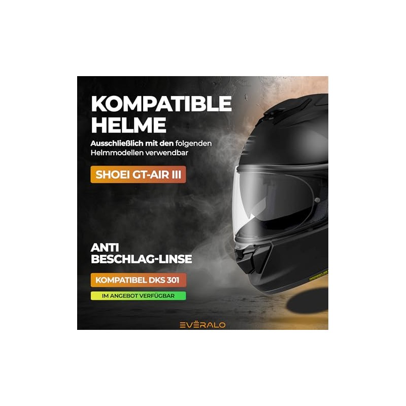 Compatible with Visor Shoei GT-Air 3 - CNS-1C (Transparent)