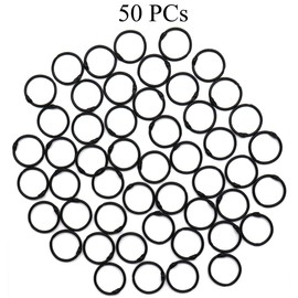 Binder Rings Loose Leaf Book Rings Key Rings Paper Rings Metal Plated Hinged Rings Binding Rings Keychain Circlip Rings for Cards Keys Albums Notes 50 Pack 1 inch