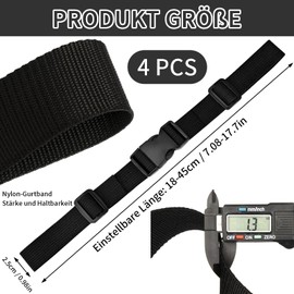 FLEXNOVA Chest Strap Backpack Children, Pack of 4 Step By Step Chest Strap Nylon Chest Strap Backpack Black Backpack Chest Strap Retrofit Chest Strap for Backpack Chest Strap for School Backpack