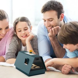 Egg Incubator with Automatic Egg turning and Humidity Control, 10 Eggs Incubator with Automatic Temperature and Humidity display, 3 in 1 Smart Incubator, Eggs Incubator for Hatching Chicken Goose Duck