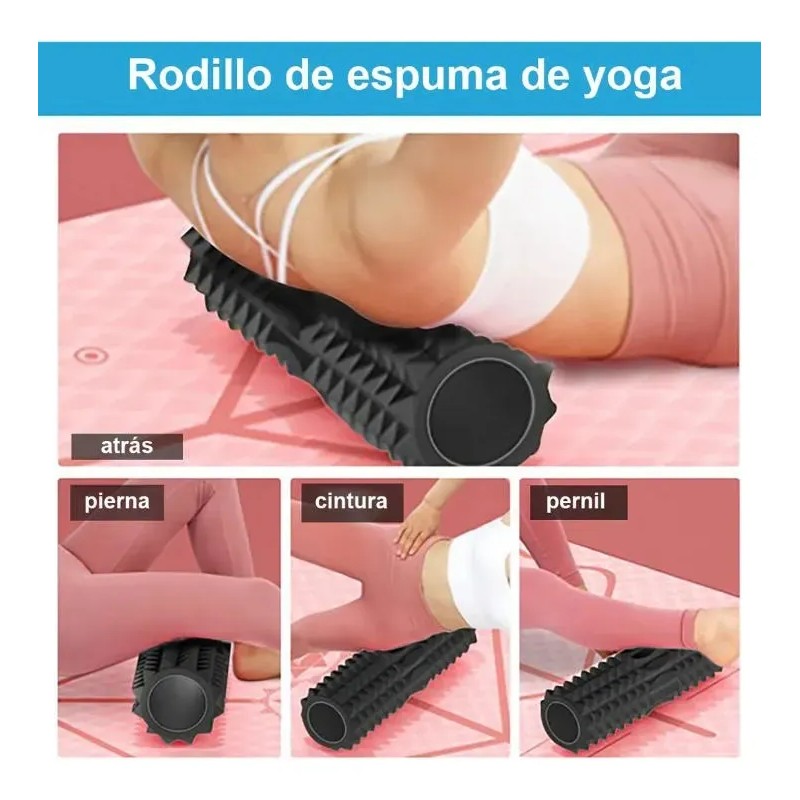 Kit 5 Piezas Recuperación Muscular Foam Roller Masaje