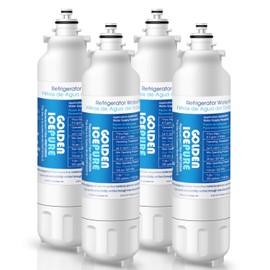 GOLDEN ICEPURE RWF3500A Replacement for LG LT800P, 469490, WS620A, LSC22991ST, LSXS26366S Refrigerator Water filter ADQ73613401, LSXS26366D, LUPXS3186N, LSXS26386S LMXS30776D, 4Pack