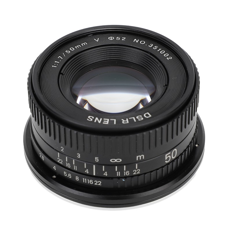 50mm F1.7 Full Frame Large Aperture Manual Focus Lens for