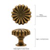 Asidrama 10 Pack Antique Brass Kitchen Cabinet Knobs Dresser Knobs