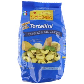 Corabella Four Cheese Tortellini Pasta, Classic,8 Ounce (Pack of 12)