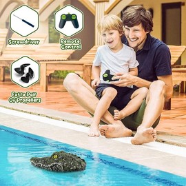 Remote Control Alligator Head Boat for Kids and Adults, Simulates The Speed and Movement of a Real Alligator, for Pools, Water Parks, Lakes and More, Includes Gator Head and Remote Control