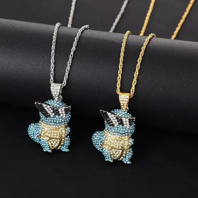 Alien Technology Collar Squirtle Pokemón Anime Fantasía Joyería Cadena Regalo