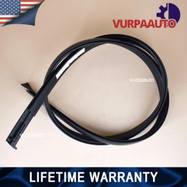 Vurpa 2Pcs Roof Drip Molding Weather Stripping for Toyota Tundra Crewmax 2007-2021 L/R