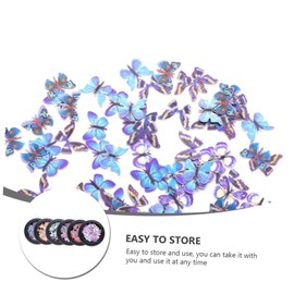Baluue Butterfly Nail Decorations Manicure Stickers for Weddings Parties Easy to Use for All Skill Levels