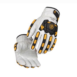 Tillman 1925 Pro Impact Adjustable Wrist Drivers Glove Cowhide, Small