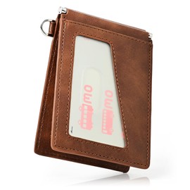 QUARE Pass Case, Commuter Pass Case, Men's, Leather, Double-sided, Commuter Pass Holder, IC Card Case, Foldable, Butterfly, Large Capacity, Thin, Storage License, dark brown