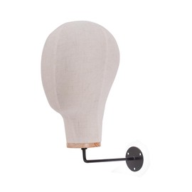 ZhuoYi Unpinnable Wall Mounted Mannequin Head For Wig Hat Display