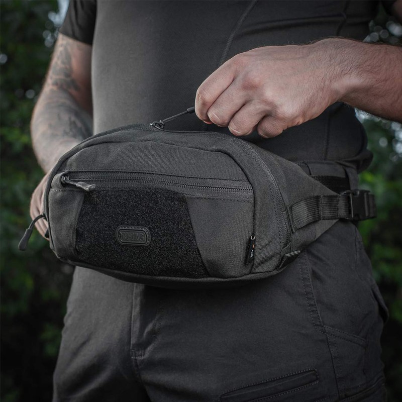 M-Tac - Riñonera grande para hombre, Negro -, Una talla,