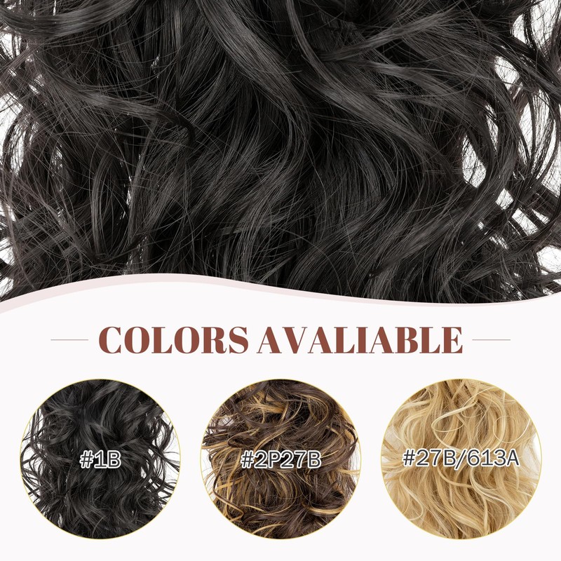 Hairro Claw Clip Ponytail Hair Extensions Jaw On Ponytails Synthetic