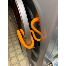 Front Load Washer Door Prop, Magnetic Washing Machine Door Holder, Keep Washer Door Open (Orange)
