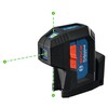 BOSCH GPL100-30G Green-Beam Self-Leveling Alignment Laser, Includes 2 AA Batteries,