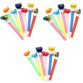 Blowback Whistle, Blowback Village, Children's Toy, Extra Long Blowback, Cheering Equipment, Party Supplies, Birthday Props, Set of 20, Random Colors, Let's Train Your Lung Capacity
