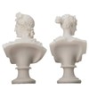 Artemis Diana and Apollo Bust Greek Statues Figurine Gods Alabaster