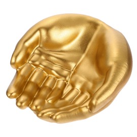 Beavorty Vanity Tray Resin Buddha Hand Jewelry Dish Trinket Rings Holder Jewelry Ring Tray Key Trinket Plate Bowl Jewelry Organizer for Women Girls Mom Brithday Gift Golden Hand Jewelry Holder