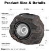 Candieslife Solar Rock Lights Outdoor Garden Waterproof - Super Bright