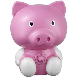 SPT SU-3882 Pig Ultrasonic Humidifier, Pink, 1.8 liters tank capacity, Designed for rooms up to 450 sq. ft., Moisture output up to 220 ml per hour, Cool mist (ultrasonic technology)