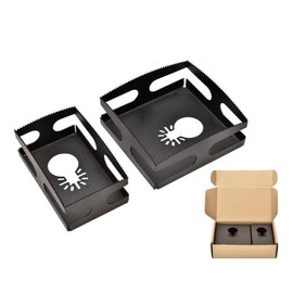 AOMUCH Stainless Steel Square Slot Cutter Oscillating Tool, Drywall Outlet Cutout Tool，One Step in Place Oscillating Square Blade for Wood, Plastic Metal (2 Pack)