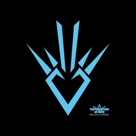 ABYSTYLE - Dragon Quest Messenger Bag with Dragon Symbol Vinyl Small, Black, 22x17x3.5cm