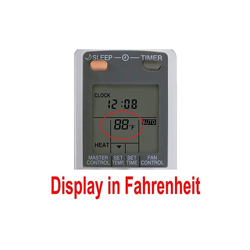 RCECAOSHAN Replacement for Fujitsu Air Conditioner Remote Control for Model