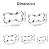KSPOWWIN 5 Pieces Dog Bone Cookie Cutter, Stainless Steel Cookie