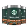 Starbucks Premium Instant Coffee, Medium Roast Coffee, Arabica Beans, Three
