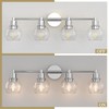 Espird 4 Lights Bathroom Vanity Light Fixtures Chrome, Bathroom Lights