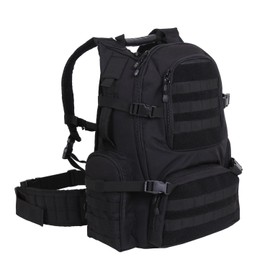 Rothco Multi-Chamber MOLLE Assault Pack, Black