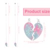 MenYiYDS - 2 pcs BFF Necklace Friendship Necklace Colour Gradient