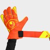 uhlsport Men's Impulse Goalkeeper Gloves, Dynamic Orange/Fluo Yellow, 2