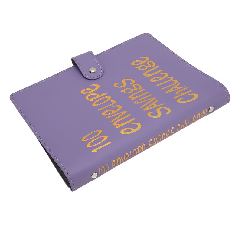 Money Saving Binder Waterproof PU Leather A5 Budget Binder with