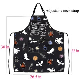 D And D Apron d And d Dungeon Master Gifts Apron D And D Gifts Rpg Game Gift Just One Of Those Days DND Cooking Kitchen Apron