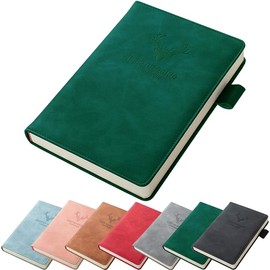 A5 Leder liniert Notizbuch Elegant Business Notizblock Journal Notizbuch mit Stiftschlaufe 180 Blatt Papier Perfekt für Büro Schule Zuhause