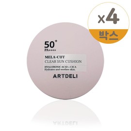 Art Deli Mela Cut Clear Sun Cushion 15g 4pcs / 아트델리 멜라 컷 클리어 선쿠션 15g 4개