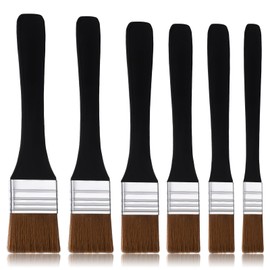 6 PCS Paint Brushes for Walls, Flat Wall Paint Brushes Set, Flat Chip Brush for Wood, Furniture, Fences, Wall Painting