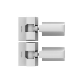 Barrette Outdoor Living Heavy-Duty Modern Wrap Hinge, White Stainless Steel